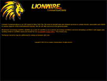 Tablet Screenshot of lionwire.com